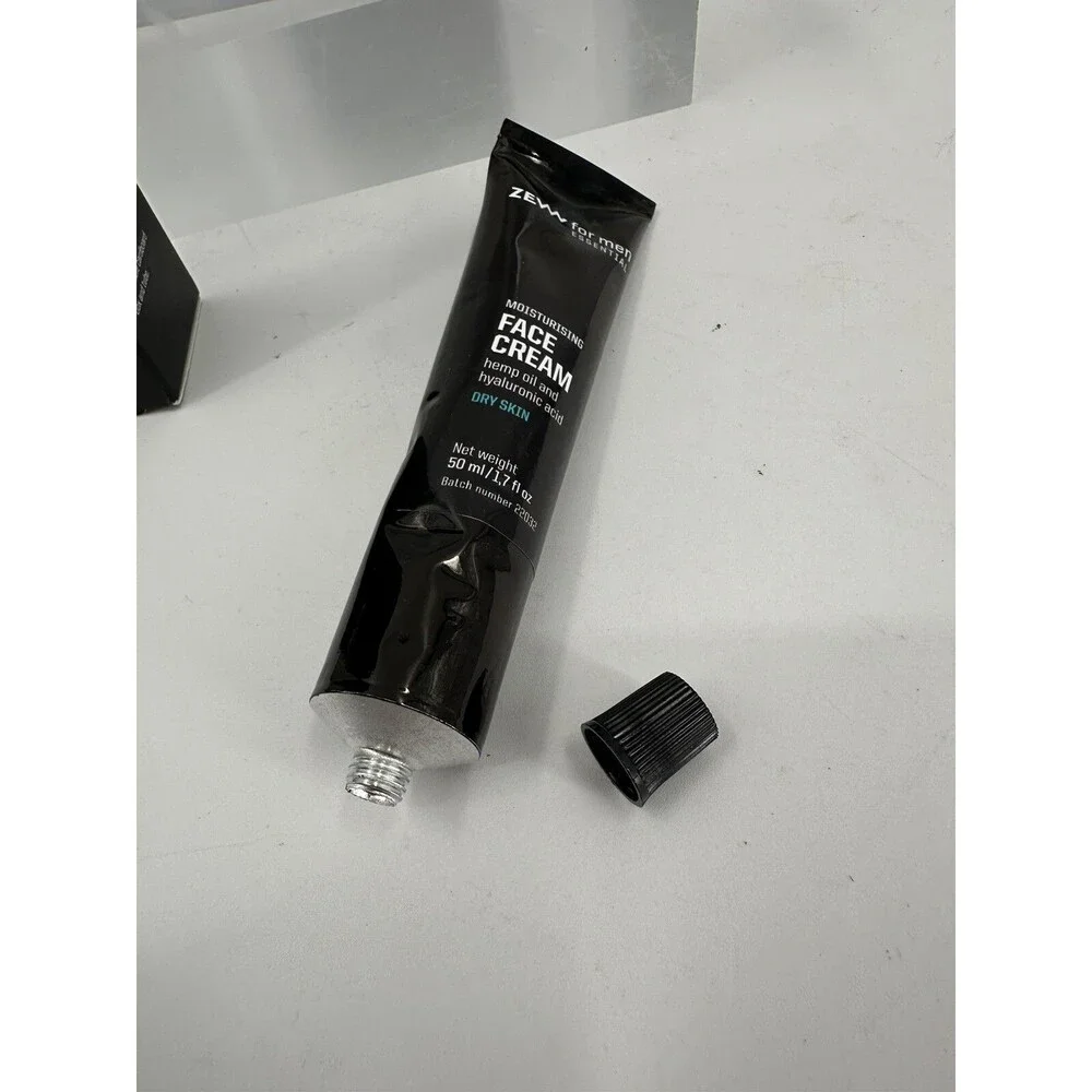2-Zew For Men Essential  Moisturizing Face Cream With Hemp Oil For Dry Skin